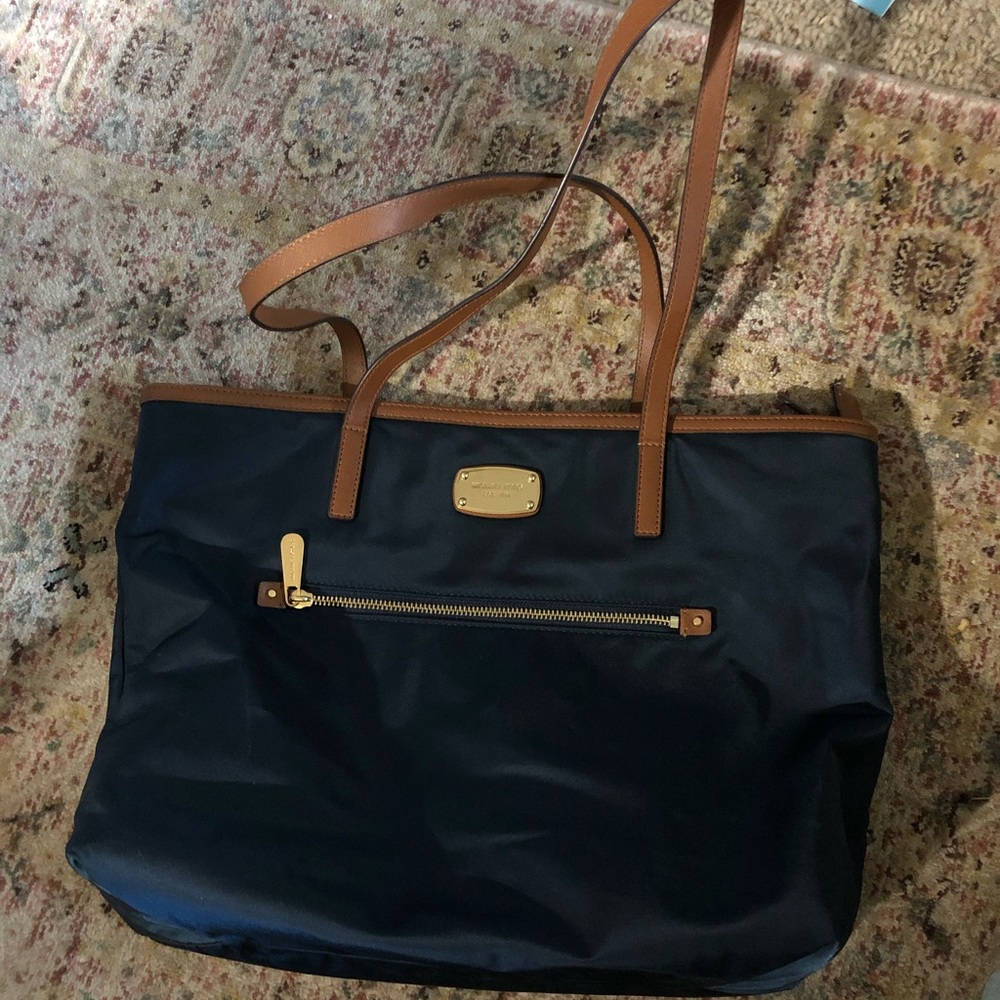 MK nylon purse navy